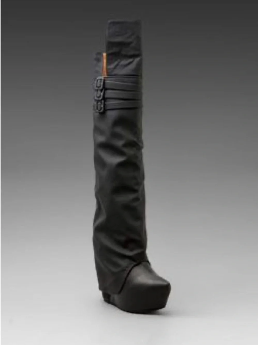 Jeffrey Campbell Black Over-the-Knee Platform Boots - like new